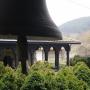 View from the monastic quarters on the church