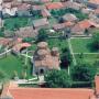 View on the monastery complex from a helicopter