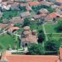 View on the monastery complex from a helicopter